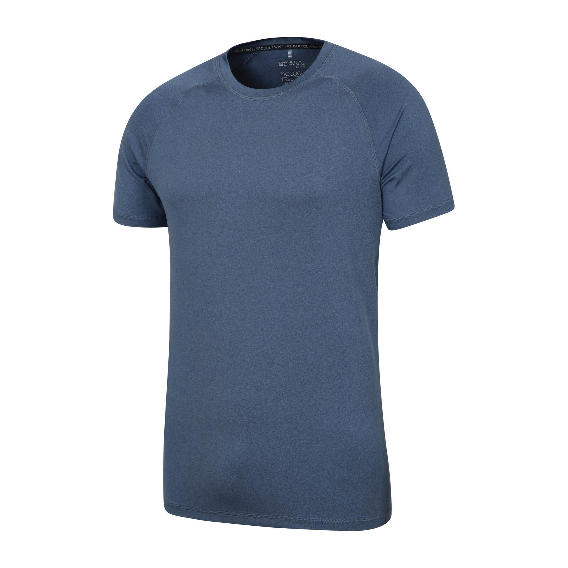 Blue - Side - Mountain Warehouse Mens Agra IsoCool T-Shirt (Pack of 2)