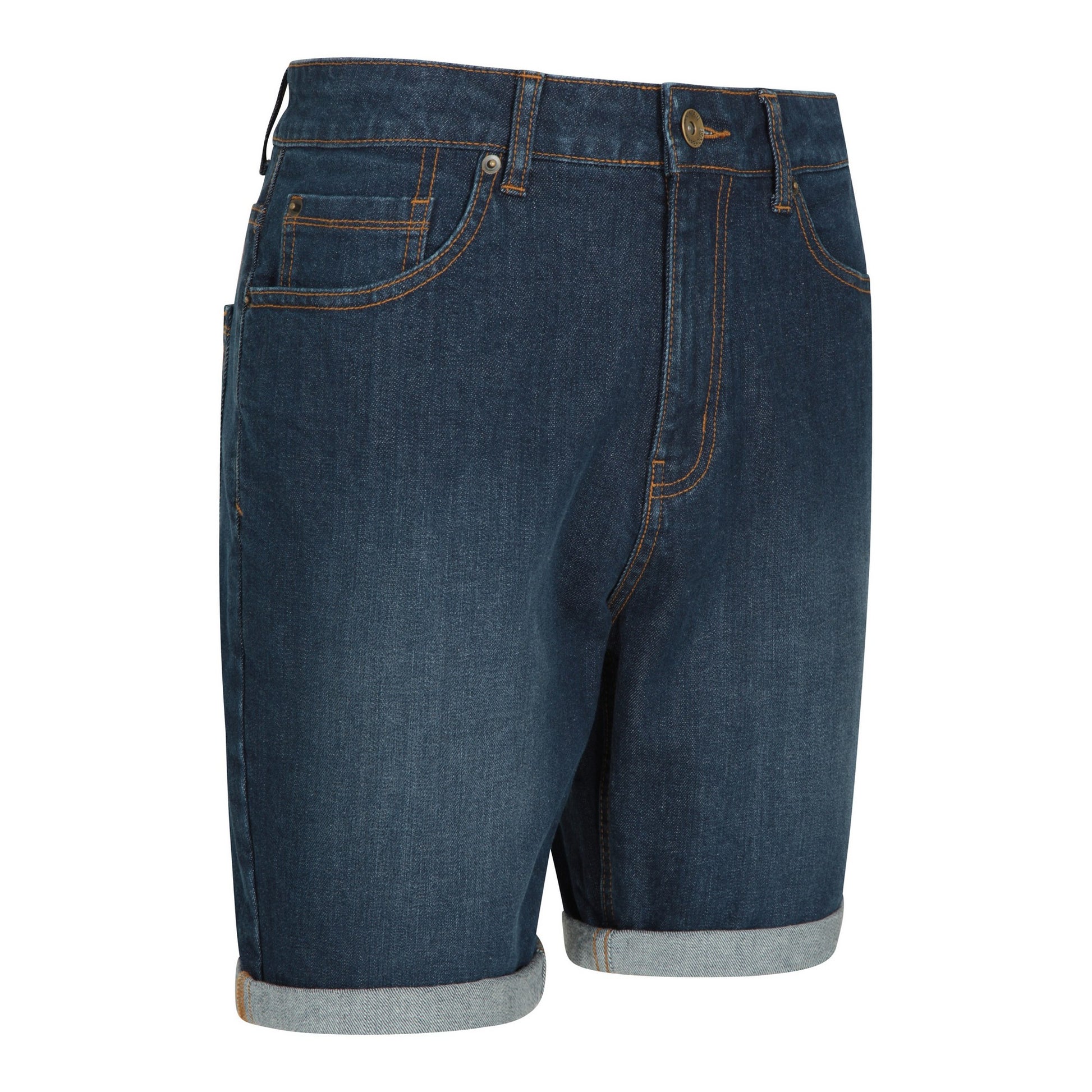 Dark Blue - Lifestyle - Mountain Warehouse Mens Denim Turned Up Hem Shorts