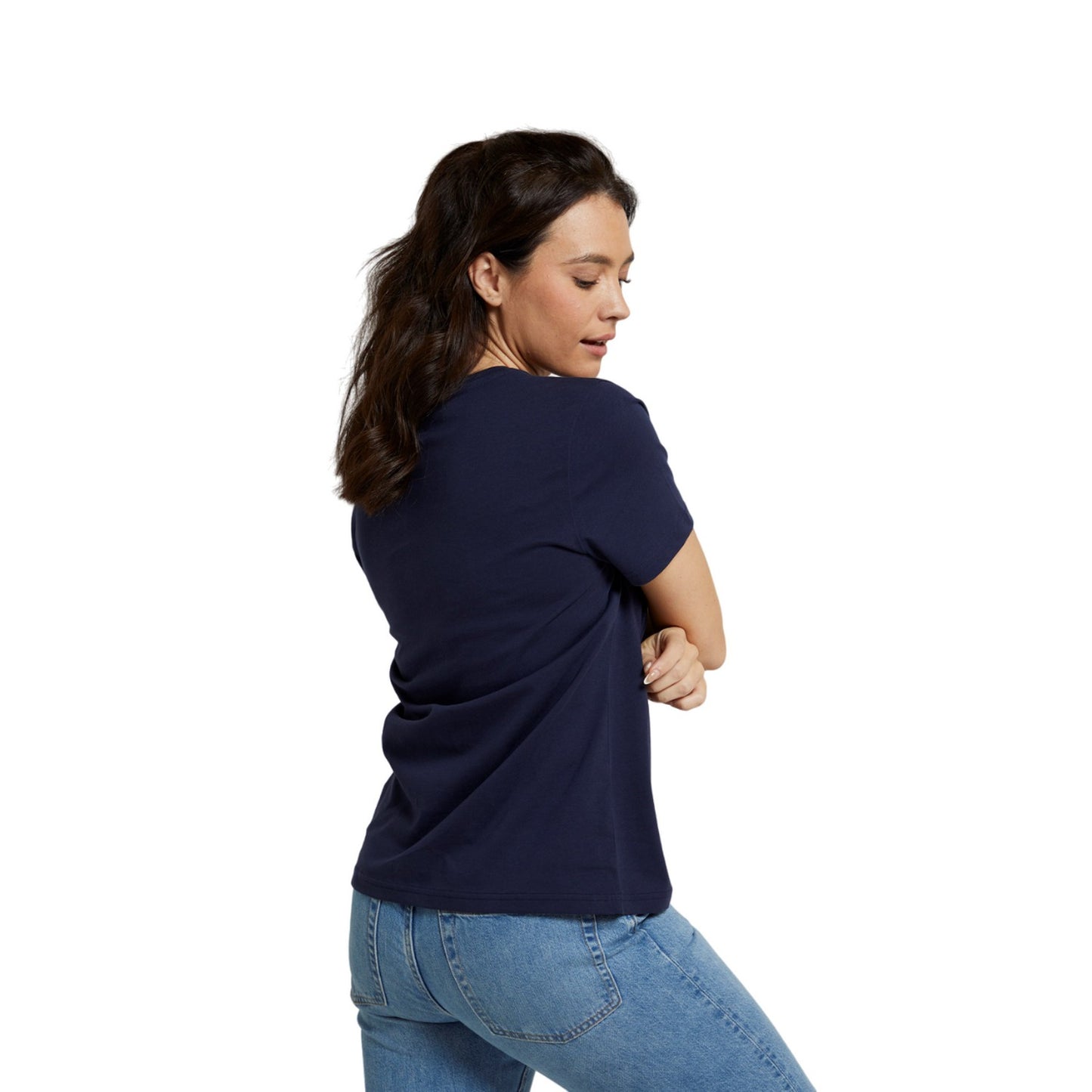 Navy - Lifestyle - Animal Womens-Ladies Marina Logo Organic T-Shirt