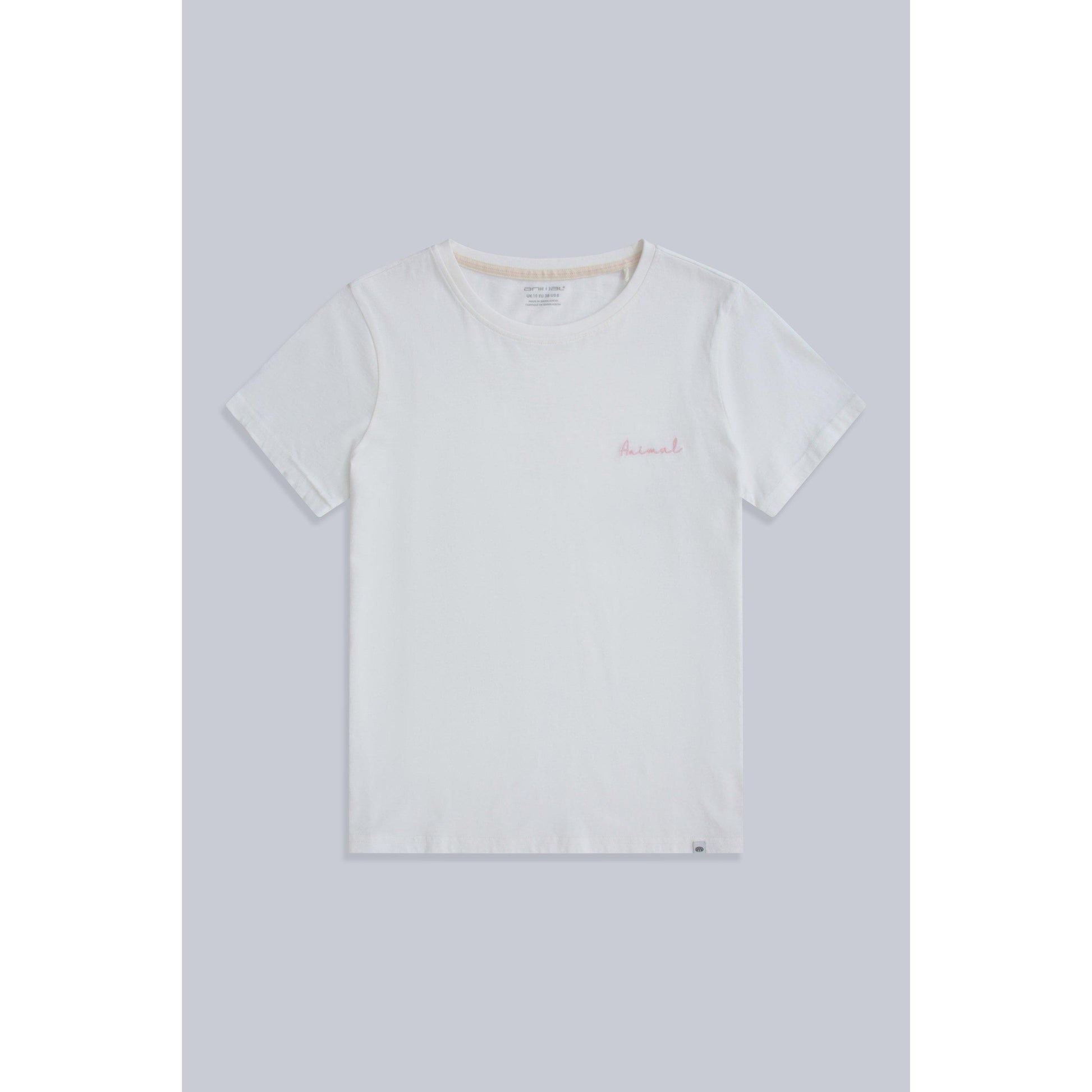 Off White - Front - Animal Womens-Ladies Marina Logo Organic T-Shirt