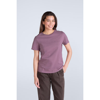 Purple - Front - Animal Womens-Ladies Marina Logo Organic T-Shirt