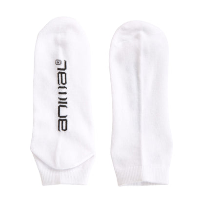 White-Grey-Black - Back - Animal Womens-Ladies Ronnie Recycled Ankle Socks (Pack of 3)
