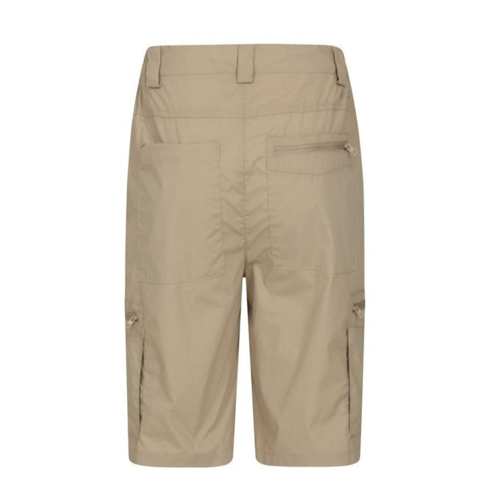 Beige - Back - Mountain Warehouse Mens Trek Cargo Shorts
