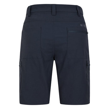 Navy - Side - Mountain Warehouse Mens Trek Cargo Shorts