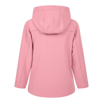 Light Pink - Back - Mountain Warehouse Childrens-Kids Water Resistant Soft Shell Jacket