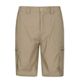 Beige - Front - Mountain Warehouse Mens Trek Cargo Shorts