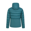 Teal - Back - Mountain Warehouse Womens-Ladies Turbine Padded Soft Shell Jacket