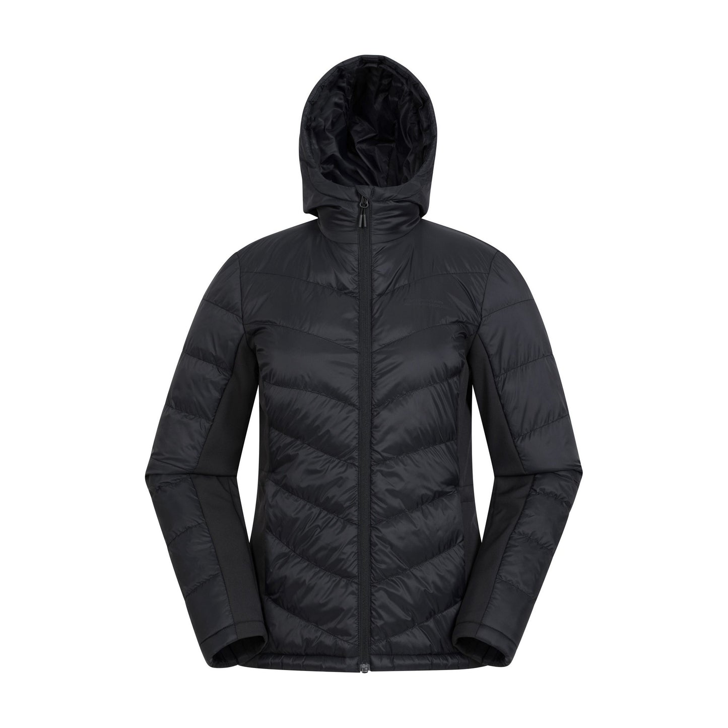 Jet Black - Front - Mountain Warehouse Womens-Ladies Turbine Padded Soft Shell Jacket