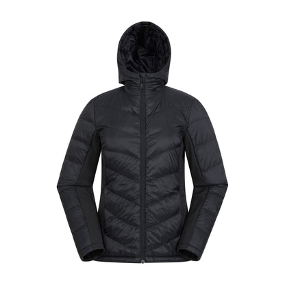 Jet Black - Front - Mountain Warehouse Womens-Ladies Turbine Padded Soft Shell Jacket