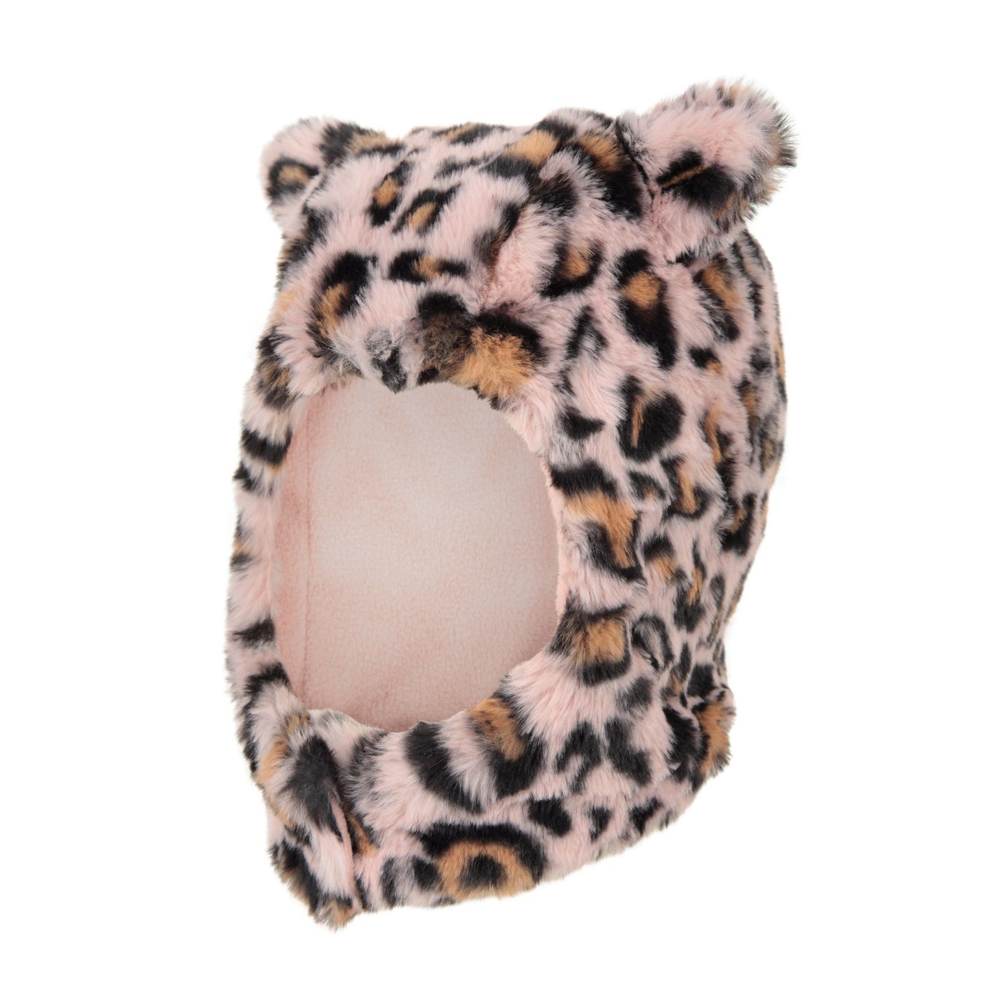 Light Brown - Side - Mountain Warehouse Childrens-Kids Bear Faux Fur Trapper Hat