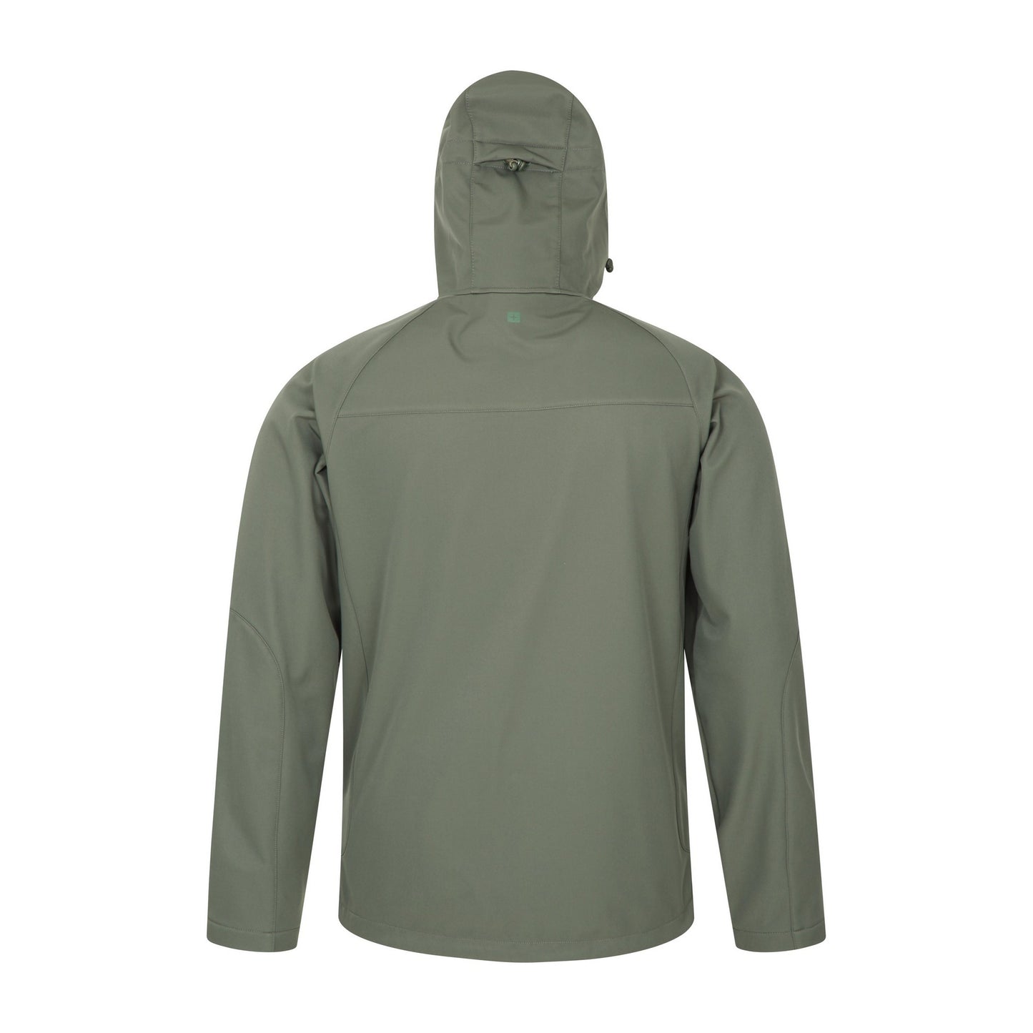 Light Khaki - Back - Mountain Warehouse Mens Helsinki Recycled Polyester Soft Shell Jacket