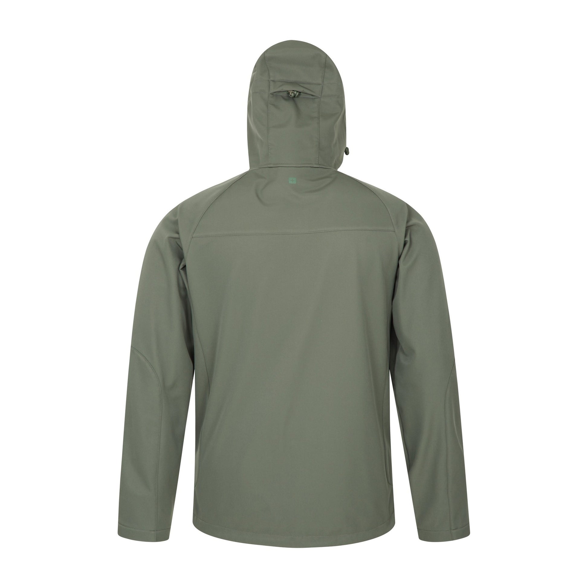 Light Khaki - Back - Mountain Warehouse Mens Helsinki Recycled Polyester Soft Shell Jacket
