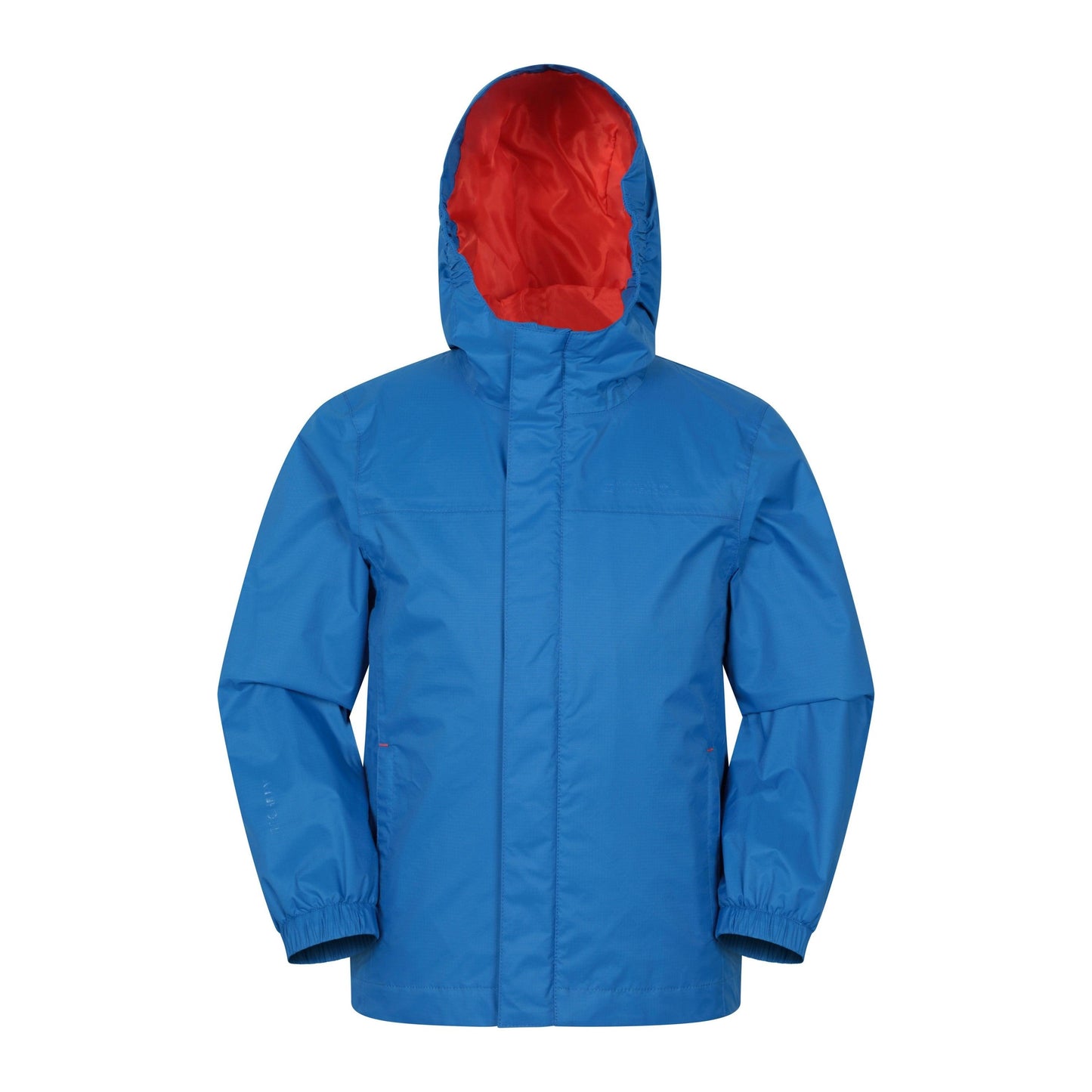 Bright Blue - Front - Mountain Warehouse Childrens-Kids Torrent Waterproof Jacket