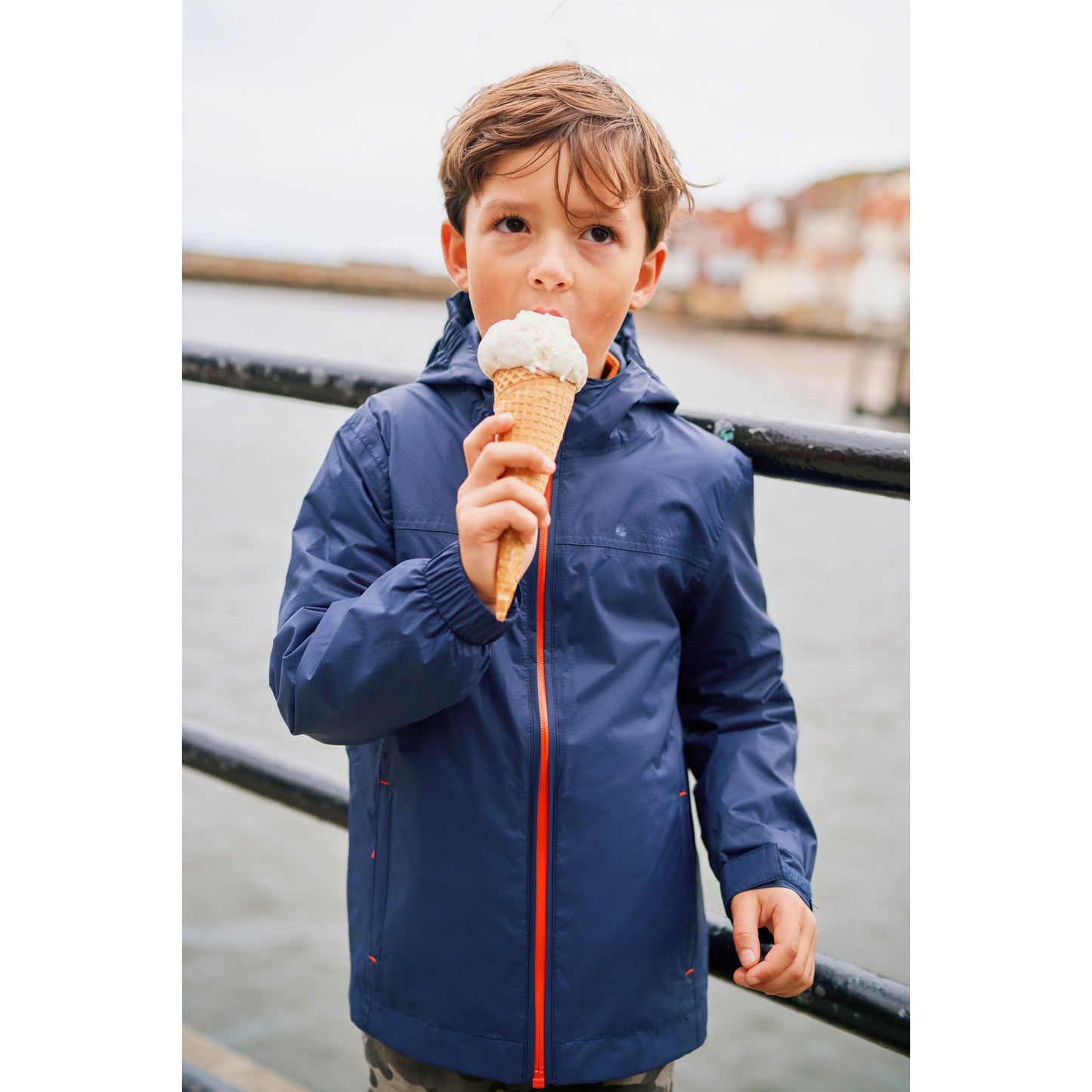 Blue - Front - Mountain Warehouse Childrens-Kids Torrent Waterproof Jacket