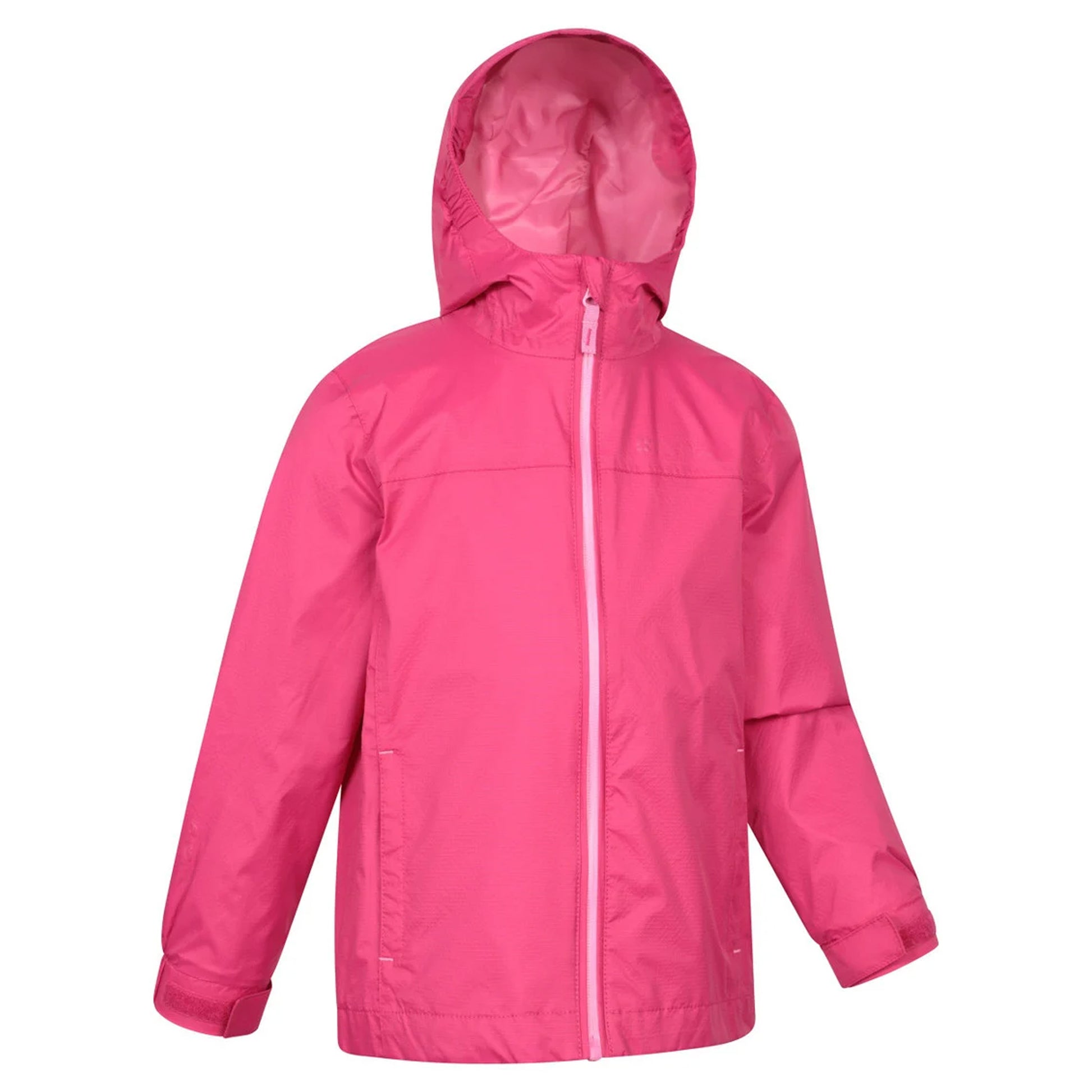 Dark Pink - Side - Mountain Warehouse Childrens-Kids Torrent Waterproof Jacket