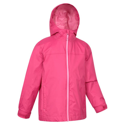 Dark Pink - Side - Mountain Warehouse Childrens-Kids Torrent Waterproof Jacket