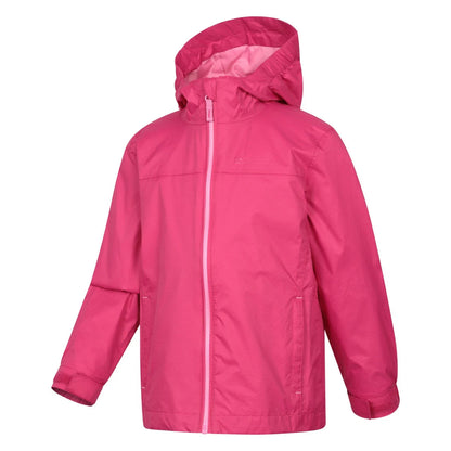 Dark Pink - Lifestyle - Mountain Warehouse Childrens-Kids Torrent Waterproof Jacket