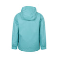 Teal - Back - Mountain Warehouse Childrens-Kids Torrent Waterproof Jacket