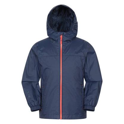 Blue - Front - Mountain Warehouse Childrens-Kids Torrent Waterproof Jacket