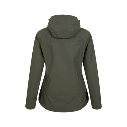 Dark Khaki - Back - Mountain Warehouse Womens-Ladies Arlberg 2.5 Layer Waterproof Jacket