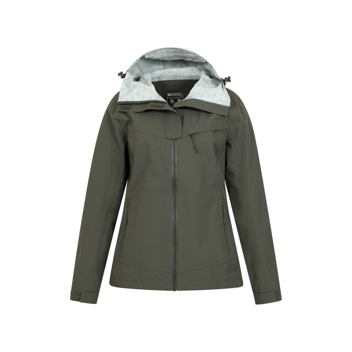 Dark Khaki - Pack Shot - Mountain Warehouse Womens-Ladies Arlberg 2.5 Layer Waterproof Jacket