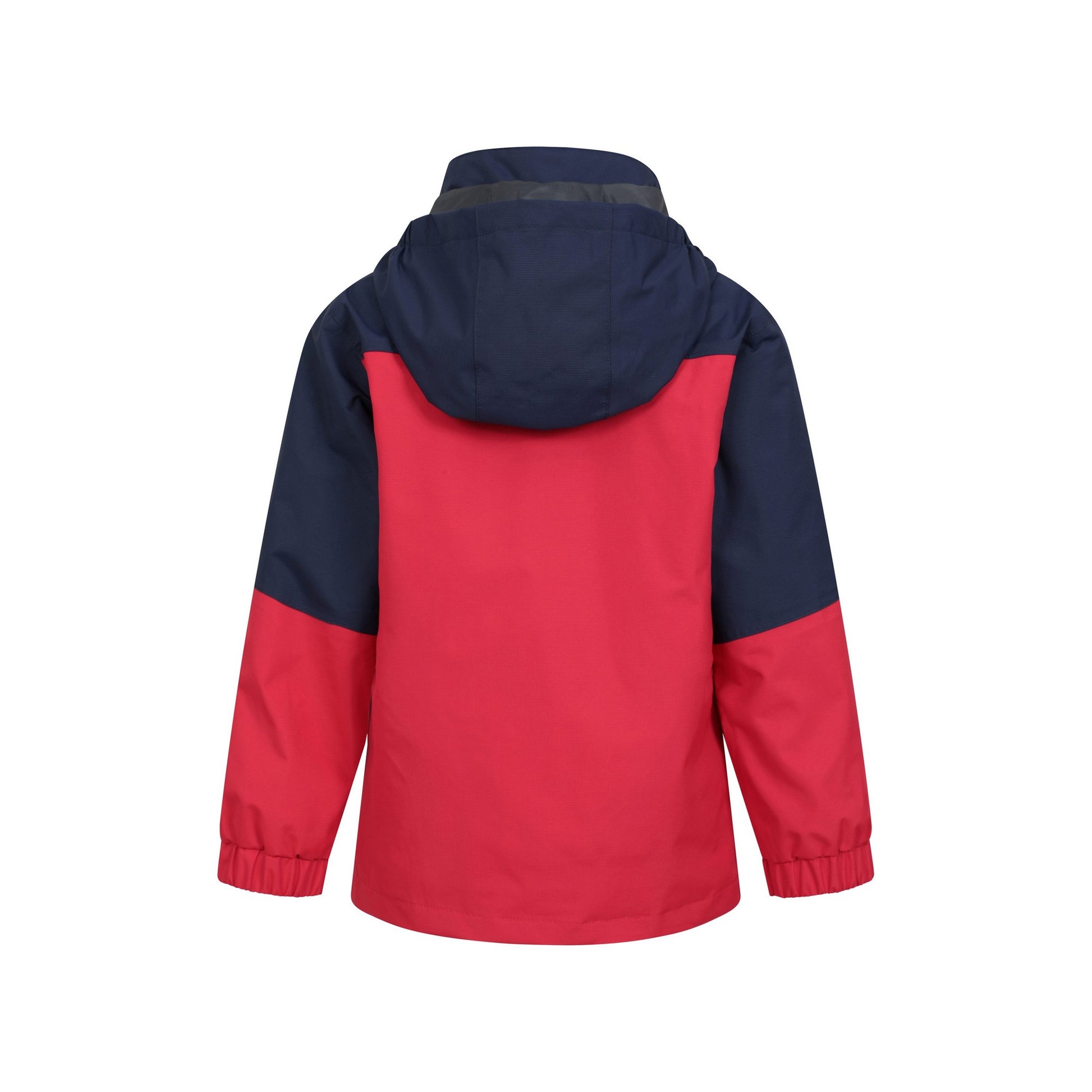 Red - Back - Mountain Warehouse Childrens-Kids 3 in 1 Waterproof Jacket