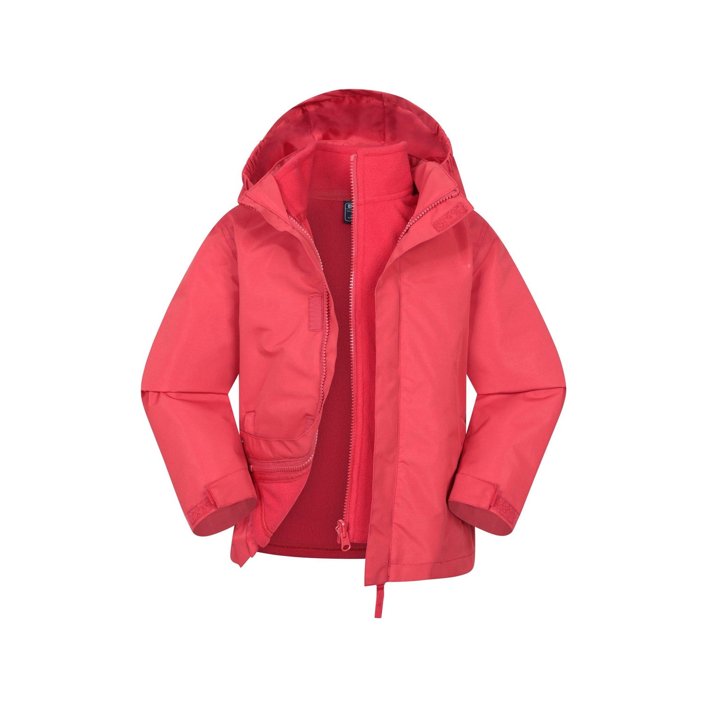 Active Red - Front - Mountain Warehouse Childrens-Kids Fell 3 in 1 Water Resistant Jacket
