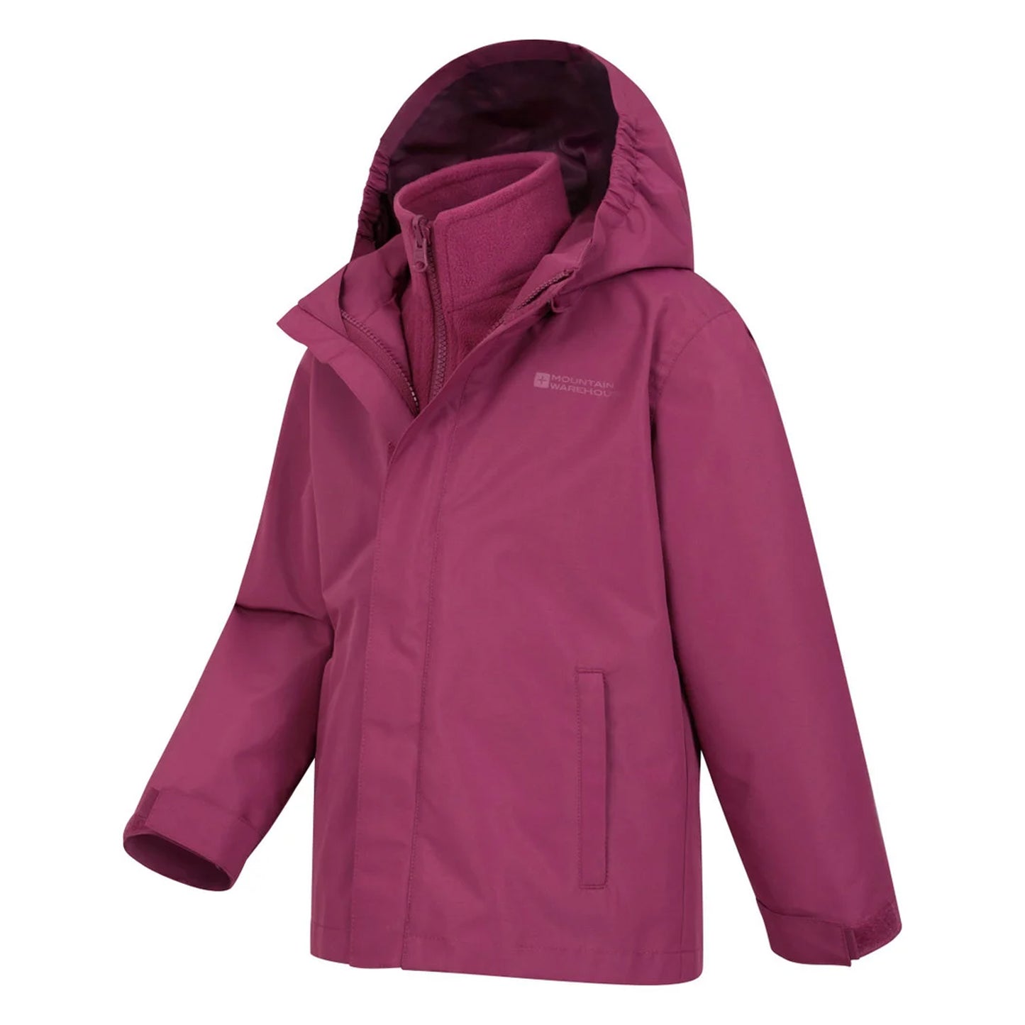 Grape - Lifestyle - Mountain Warehouse Childrens-Kids Fell 3 in 1 Water Resistant Jacket