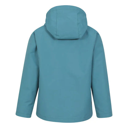 Teal - Back - Mountain Warehouse Childrens-Kids Fell 3 in 1 Water Resistant Jacket