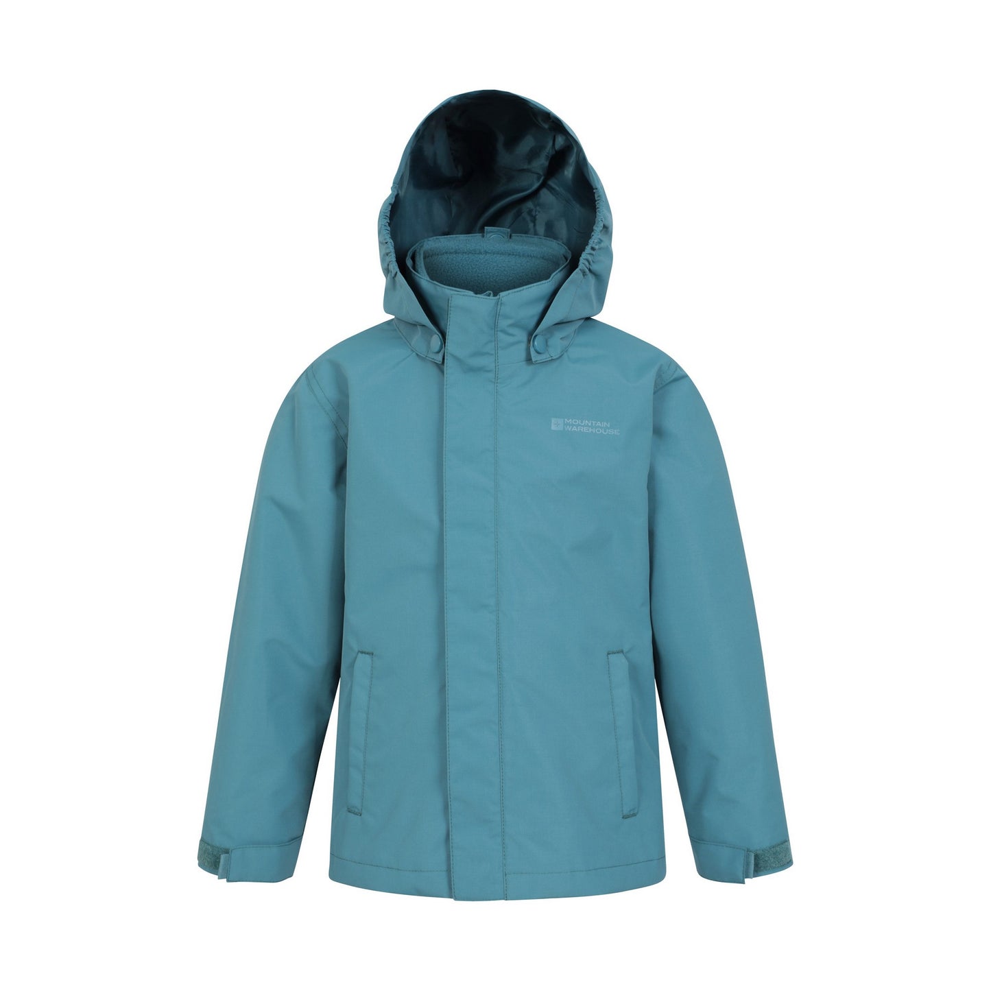 Dark Teal - Front - Mountain Warehouse Childrens-Kids Fell 3 in 1 Water Resistant Jacket
