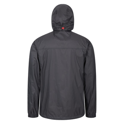 Grey - Back - Mountain Warehouse Mens Torrent Waterproof Jacket