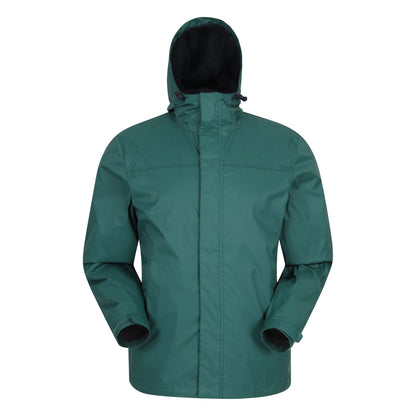 Pale Green - Front - Mountain Warehouse Mens Torrent Waterproof Jacket