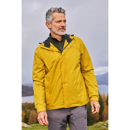 Mustard - Front - Mountain Warehouse Mens Torrent Waterproof Jacket