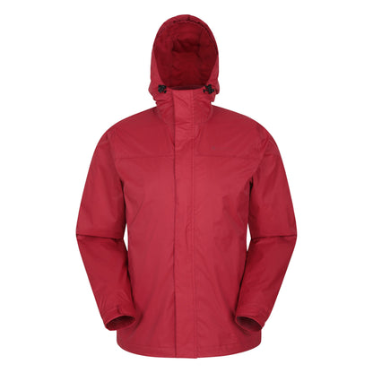 Dark Red - Front - Mountain Warehouse Mens Torrent Waterproof Jacket