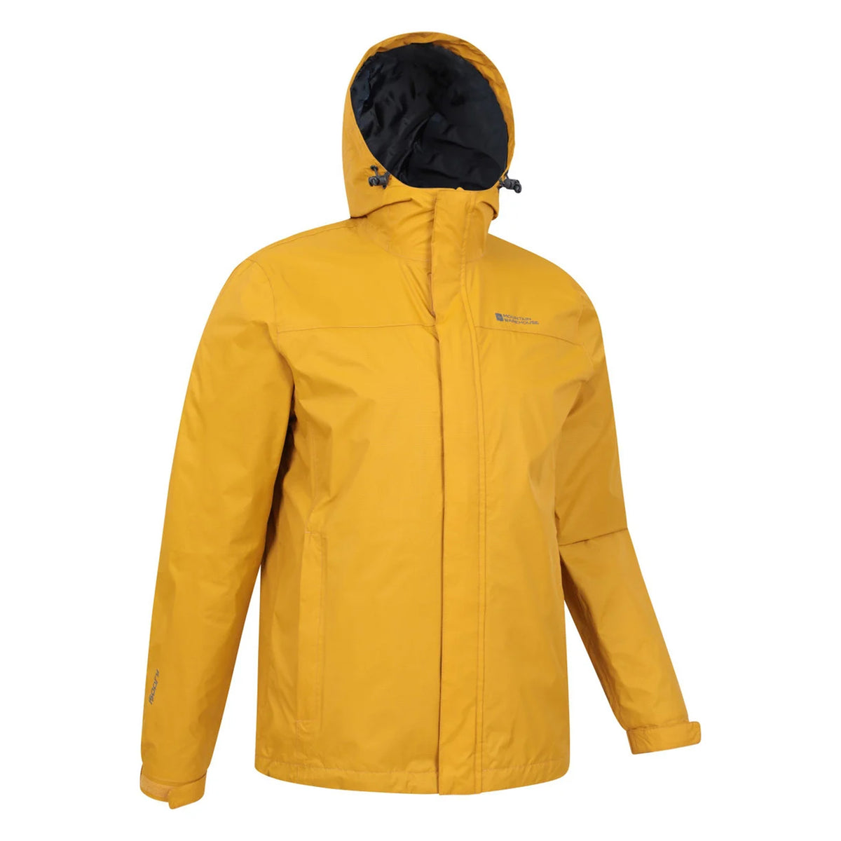 Mustard - Side - Mountain Warehouse Mens Torrent Waterproof Jacket