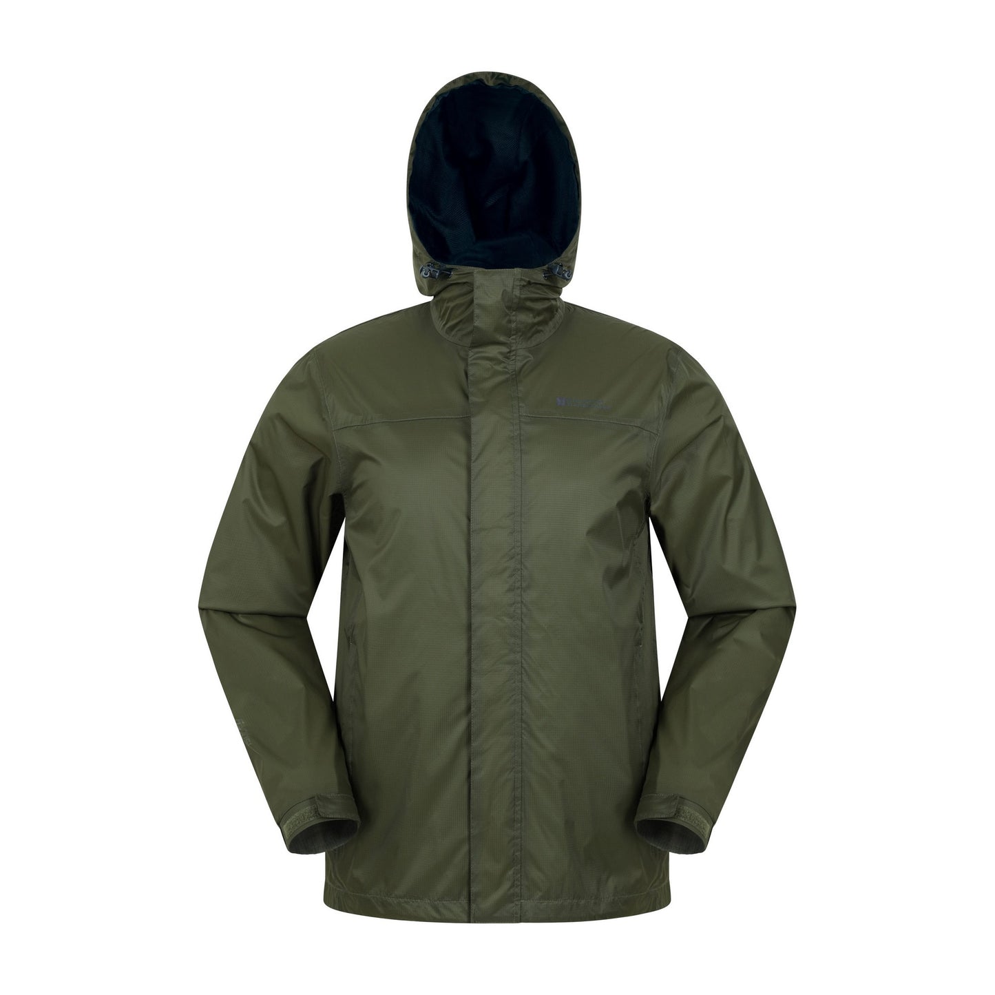 Khaki Green - Front - Mountain Warehouse Mens Torrent Waterproof Jacket