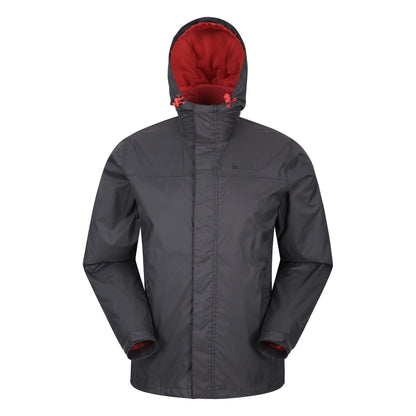 Grey - Front - Mountain Warehouse Mens Torrent Waterproof Jacket
