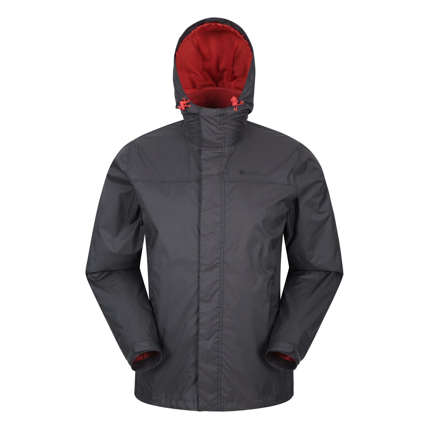 Grey - Front - Mountain Warehouse Mens Torrent Waterproof Jacket