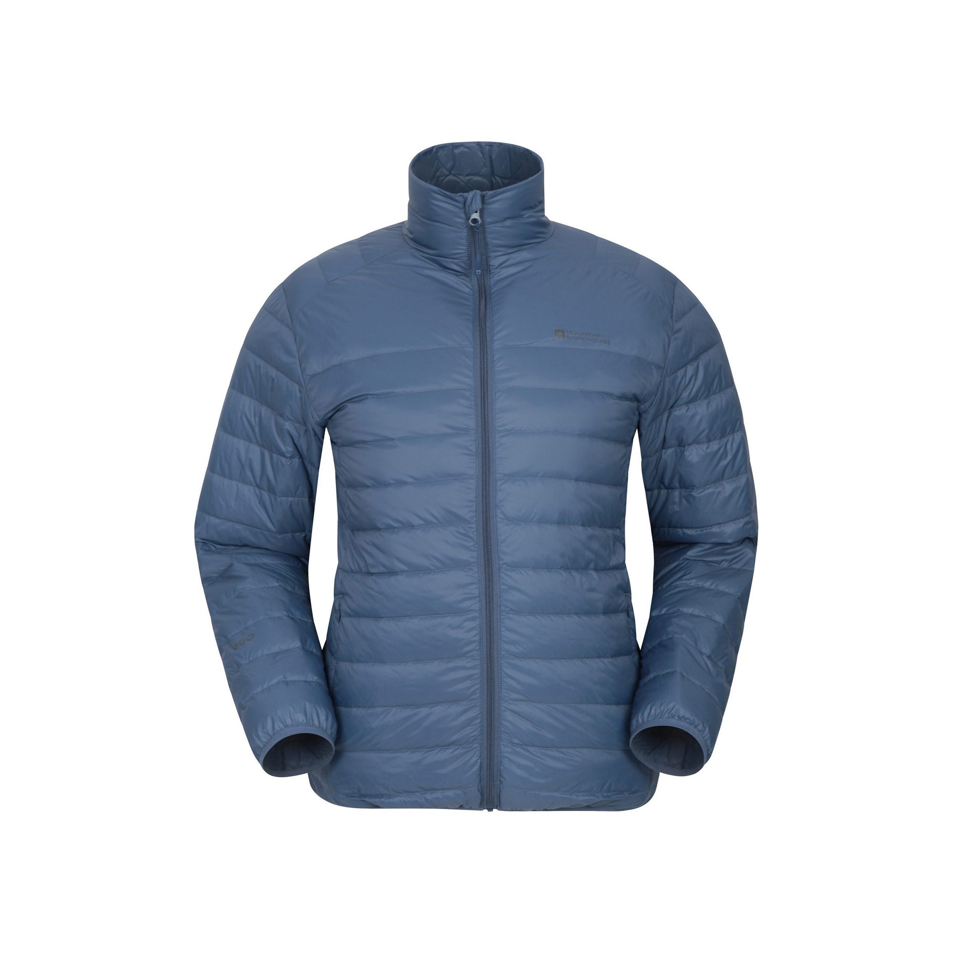 Blue - Front - Mountain Warehouse Mens Featherweight Down Jacket