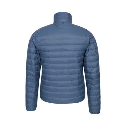 Blue - Back - Mountain Warehouse Mens Featherweight Down Jacket
