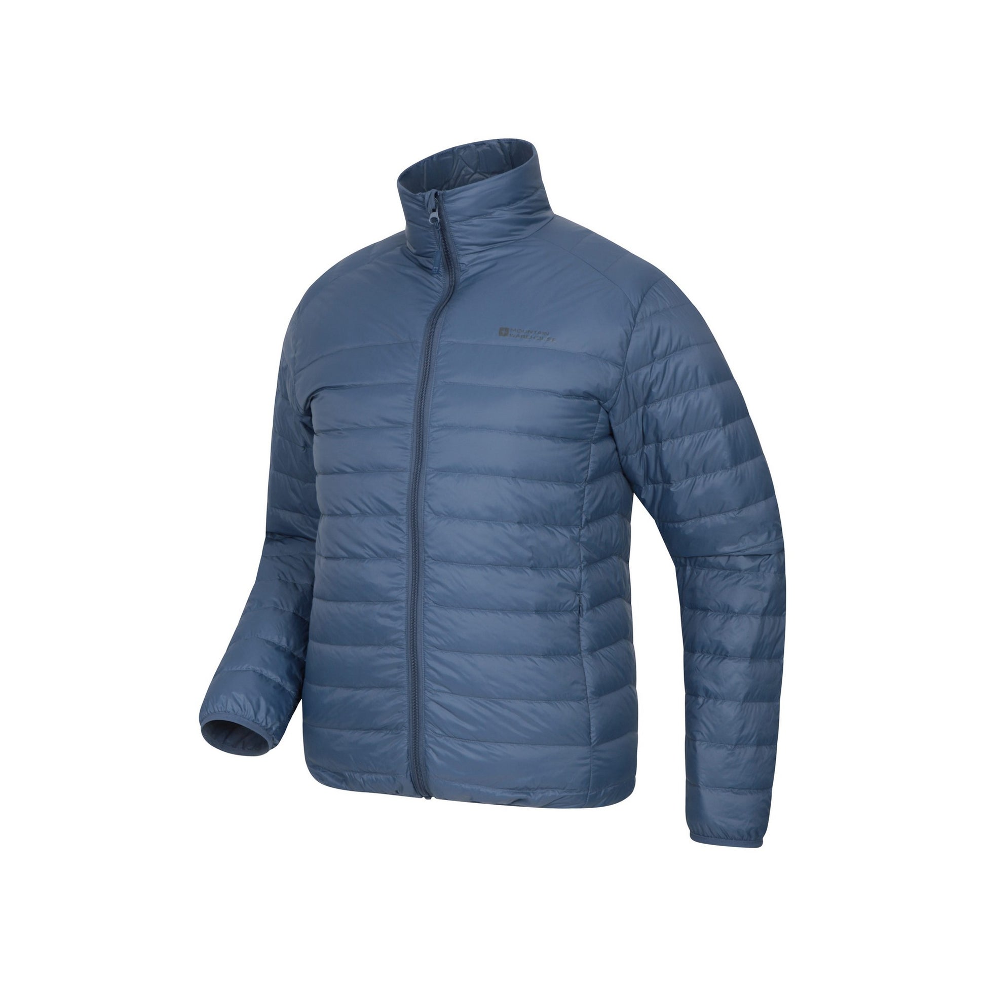 Blue - Side - Mountain Warehouse Mens Featherweight Down Jacket