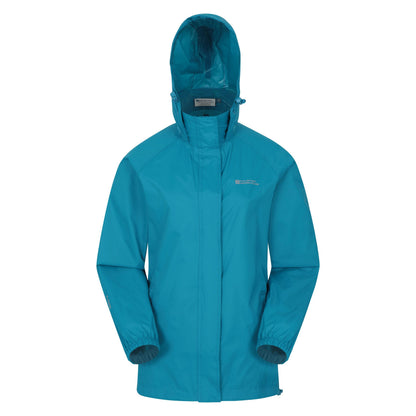 Dark Teal - Front - Mountain Warehouse Womens-Ladies Pakka Waterproof Jacket