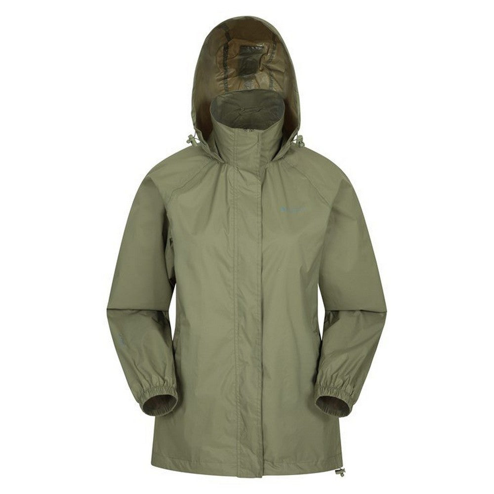 Khaki Green - Front - Mountain Warehouse Womens-Ladies Pakka Waterproof Jacket