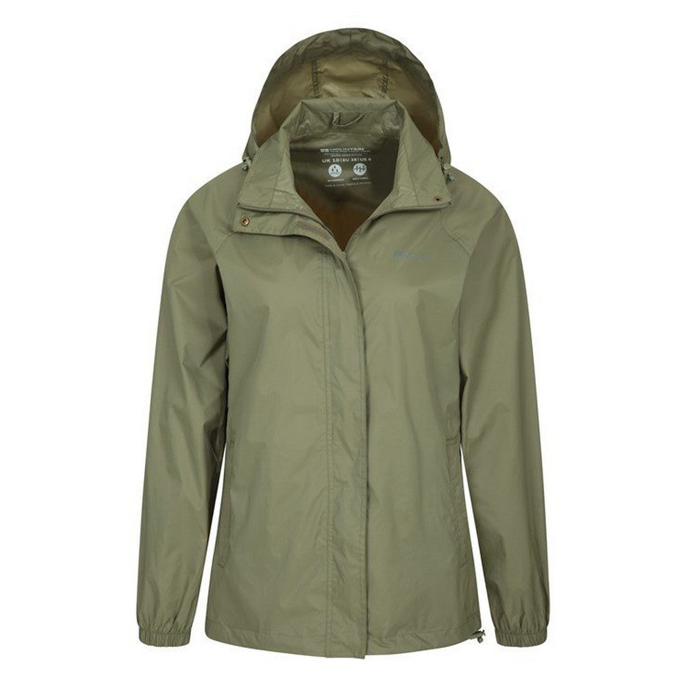 Khaki Green - Back - Mountain Warehouse Womens-Ladies Pakka Waterproof Jacket