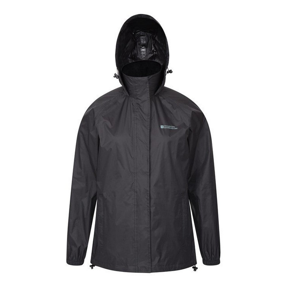 Black - Front - Mountain Warehouse Womens-Ladies Pakka Waterproof Jacket
