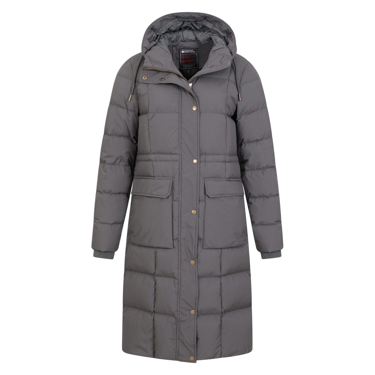 Grey - Pack Shot - Mountain Warehouse Womens-Ladies Venus Extreme RDS Down Jacket