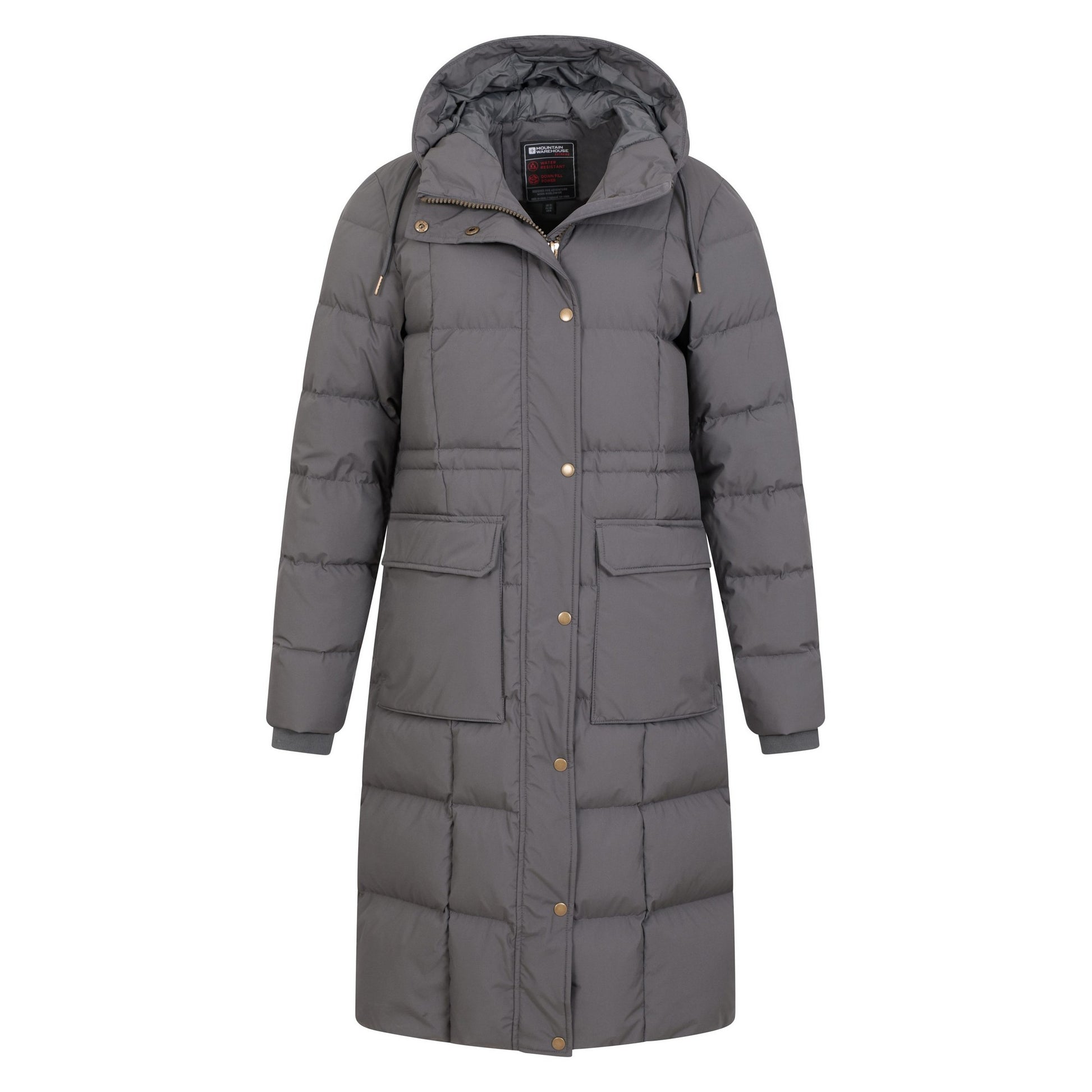 Grey - Pack Shot - Mountain Warehouse Womens-Ladies Venus Extreme RDS Down Jacket