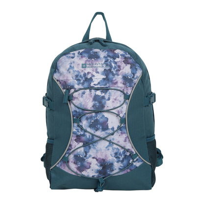 Teal - Front - Mountain Warehouse Bolt Painted Effect 18L Backpack