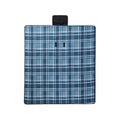 Blue - Side - Mountain Warehouse Fleece Checked Picnic Mat