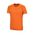 Orange - Side - Mountain Warehouse Mens Approach Lightweight Hiking T-Shirt